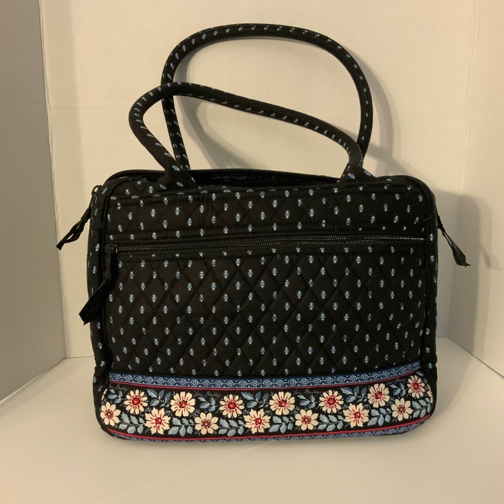 Vera Bradley Alpine Black Quilted Handbag (retired pattern)